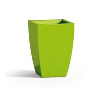 VASO RESINA H50 LUCIDO VERDE QUADRATO ARREDO MODERNO MADE IN ITALY DESIGN