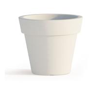 VASO RESINA H95 ALTO MODERNO CACHE POT MADE IN ITALY DESIGN GIARDINO BIANCO