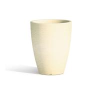 Vaso in Polimero Monacis Adone ROUND dimensioni 30x30x h 38 cm Capacità 17 Lt adatto interno esterno colore AVORIO