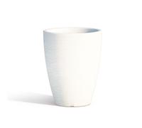 Vaso Tondo Bianco Adone Per Arredamento Interno Ed Esterno Cm.30X38H