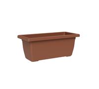 Vaso Rettangolare a Cassettone Outdoor Tera Tikal Clay 62x32 cm in Plastica