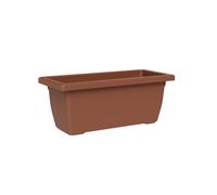 Vaso Rettangolare a Cassettone Outdoor Tera Tikal Clay 62x32 cm in Plastica Argilla