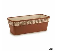 Vaso rettangolare da Balcone Stefanplast Orfeo Terracotta Plastica 18 x 17 x