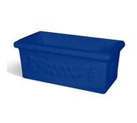 Vaso rettangolare Festonato in Polietilene colore inalterabile dimensioni 80x40 x h 33,5- 45 litri colore blu blu