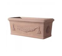 Vaso rettangolare in resina cassetta Lazio colore Impruneta cm 100x45x40