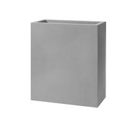 Vaso Rettangolare Indoor e Outdoor Tera Schio Tower Maxi Smoke 78,5x39 cm in