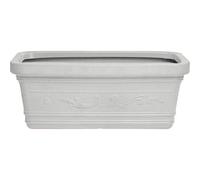VASO RETTANGOLARE MAXI FESTONATO BIANCO 60X32X28 H CM