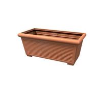 Vaso rettangolare MILLERIGHE 100 cm colore tegola