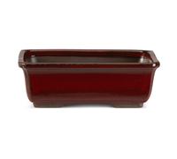 Vaso rettangolare per Bonsai art.9000 /cm.34x27x9,5h. "Rosso Nuovo"