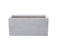 Vaso Rettangolare Vetroresina Bianca per Esterni o Interni 80 x 37 x 38 cm Myra