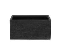 Vaso Rettangolare Vetroresina Nera per Esterni o Interni 60 x 29 x 30 cm Myra