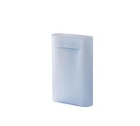 Vaso Ridge H48,5 Blu Chiaro/ Vetro Satinato