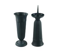 Vaso rituale spazza tombe in resina adatto per fiori freschi o artificiali