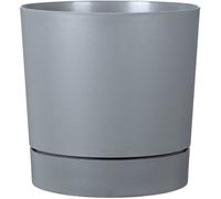 Vaso rotondo con serbatoio - GARDEN ID - Plano - 39 - 32 L - H 38 cm - Grigio puro
