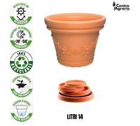 Vaso rotondo da esterno vasi in plastica tondo tipo terracotta per piante fiori