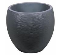 Vaso rotondo EDA Graphit Ø50 cm 46 L Grigio Anthracite Mate
