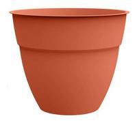 Vaso Rotondo EDA Osaka Terracotta Arancione Ø50 cm 56 L Polipropilene Con Serbatoio Acqua Resistente UV e Gel