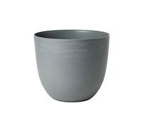 Vaso Rotondo Indoor e Outdoor Tera con Riserva D'acqua Over Fog Ø58 cm in Plastica Grigio