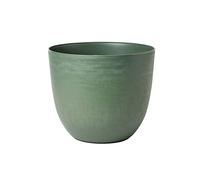 Vaso Rotondo Indoor e Outdoor Tera con Riserva D'acqua Over Forest Ø28 cm in Plastica Verde