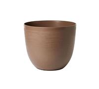 Vaso Rotondo Indoor e Outdoor Tera con Riserva D'acqua Over Sand Ø58 cm in Plastica Sabbia