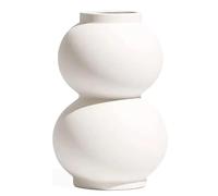 Vaso rotondo | Vaso per erba della pampa | Vaso Boho Style | Vaso fiori secchi | Vaso in ceramica bianco | Vaso rotondo | Vaso per fiori bianco | Vaso bianco opaco | vaso decorativo vaso