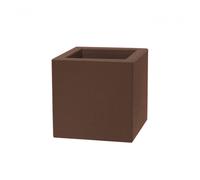 Vaso Schio Cubo 40 cm Cioccolato