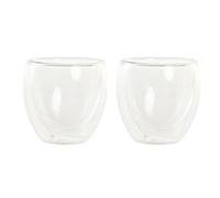 VASO SET 2 CRISTAL 6,7X6,7X6,4 100ML, DOBLE PARED