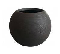 Vaso Sfera Diametro 40 cm Shabby Rigata Colore Ghisa