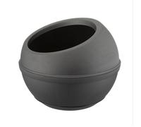 Bama VASO SFERA CON SOTTOVASO ANTRACITE
