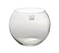 VASO SFERA PALLA SFERICO VETRO TRASPARENTE PORTA FIORI TONDO CENTRO TAVOLA Ø35cm