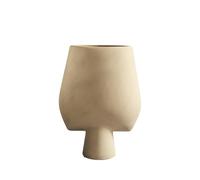 Vaso Sfera Quadrato Grande Sabbia