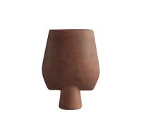 Vaso Sfera Quadrato Grande Terracotta