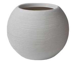 Vaso Shabby Sfera 50 cm Bianco Perla
