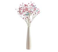 Vaso Singolo Stelo, Vaso per Boccioli Singolo, Vaso da Ffiori Alto Conico, Vasi a Collo Stretto, Vaso Bianco in Ceramica, Vaso in Ceramica a Forma di Bocciolo, per Tavolo da Pranzo, Soggiorno