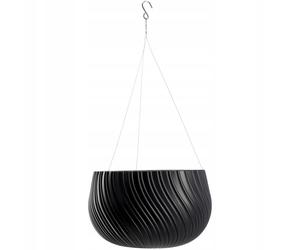 Vaso sospeso KADAX, cesto sospeso con catena e gancio, 32 cm, antracite