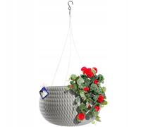 Vaso sospeso KADAX, cesto sospeso, vaso sospeso, 32 cm, grigio chiaro