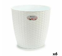 Vaso Stefanplast Bianco Plastica 29 x 26,5 x 29 cm 29 x 27 x 29 cm [6 Unità]