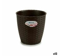 Vaso Stefanplast Cioccolato Plastica 19 x 17,5 x 19 cm [12 Unità]