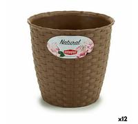 Vaso Stefanplast Marrone Plastica 14 x 13 x 14 cm [12 Unità]