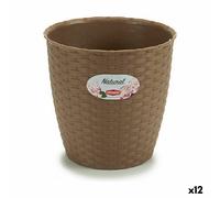 Vaso Stefanplast Marrone Plastica 19 x 17,5 x 19 cm [12 Unità]