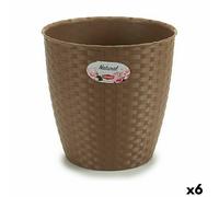 Vaso Stefanplast Marrone Plastica 24 x 22,5 x 24 cm [6 Unità]