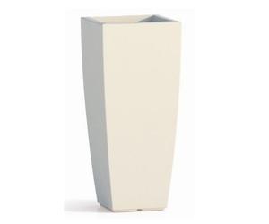 VASO STILO QUADRO TOP BIANCO 40X40 CM H 90 PER PIANTE