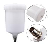 Vaso tazza di plastica bianca per per connettore a getto spruzzatore spray