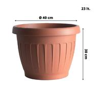 VASO FIORI TERRA DIAMETRO 40cm