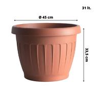 VASO FIORI TERRA DIAMETRO 45cm