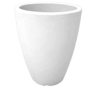 Vaso Tondo Ø30x38 cm in Resina Bauer Adone Bianco
