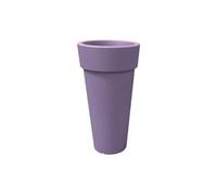 Vaso Tondo Alto Bordato Moderno con ripiano h43/70/92/105/130cm in Resina arredo