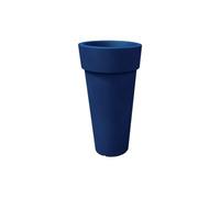 Vaso Tondo Alto Bordato Moderno con ripiano h43/70/92/105/130cm in Resina arredo