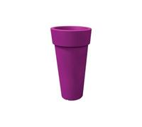 Vaso Tondo Alto Bordato Moderno con ripiano h43/70/92/105/130cm in Resina arredo