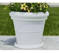 Vaso Tondo Campana Liscia doppio bordo in Resina Ø50/55/65/90cm SIMIL TERRACOTTA